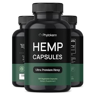 Hemp Oil Capsules Supplement — 120 Servings, Calm & Discomfort